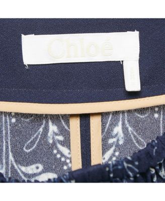 Pre-Owned Chlo&eacute Floral Print Crepe Harem Pants