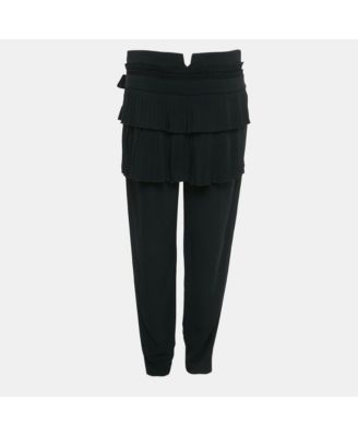 Women's Crepe Pleated Detail Trousers