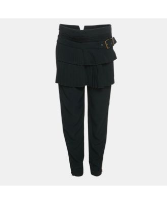Women's Crepe Pleated Detail Trousers