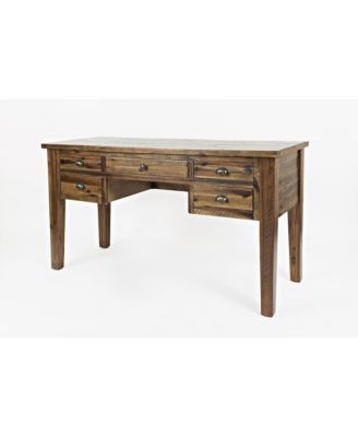 Artisan's Craft Rustic Farmhouse Distressed Acacia 5-Drawer Desk