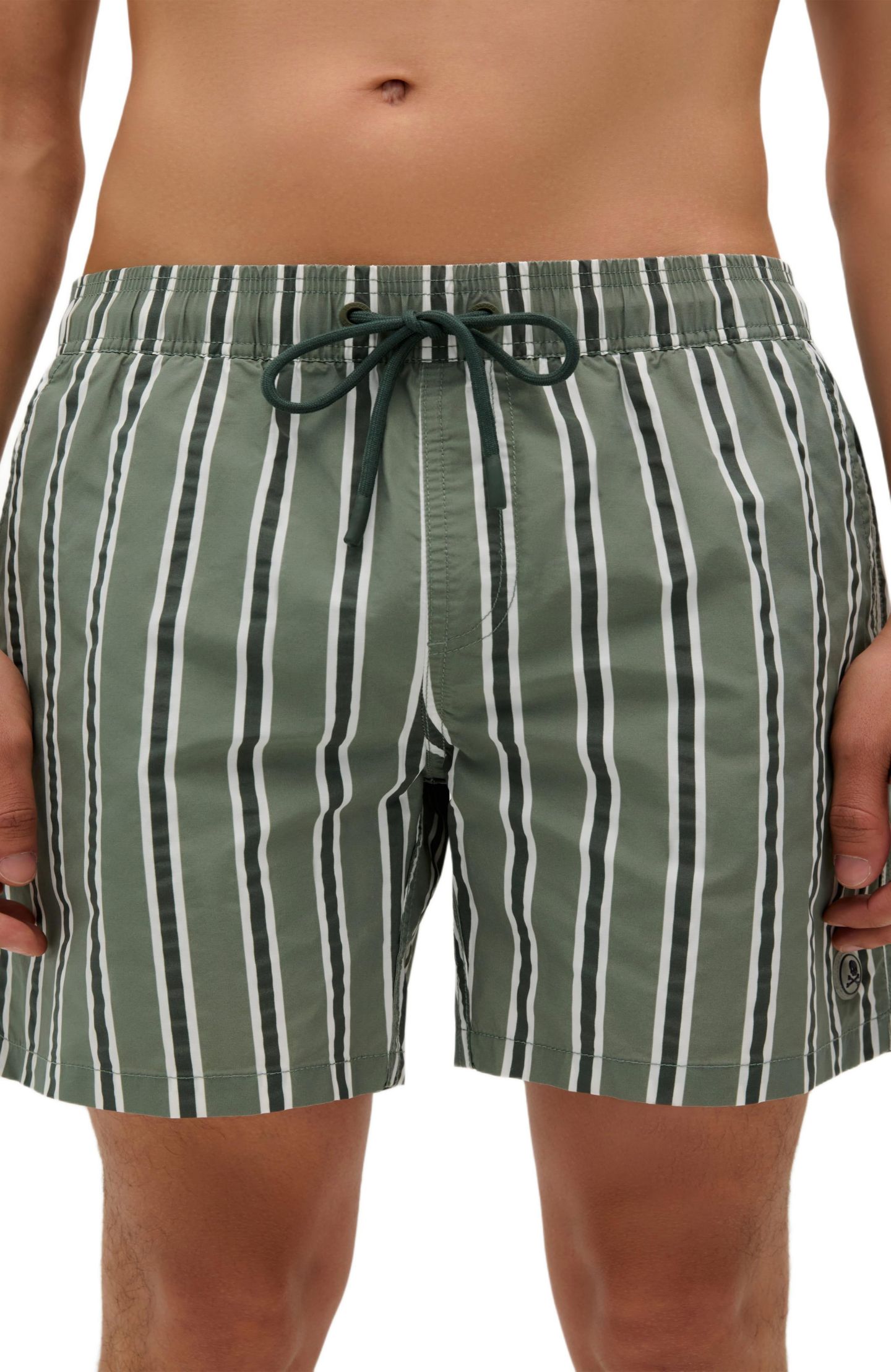 Плавки Stripes для мужчин — Scalpers, цвет: Зелёный — фото 1