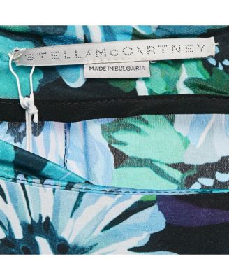 Women's Multicolor Floral Print Tie-Up Detail Trousers