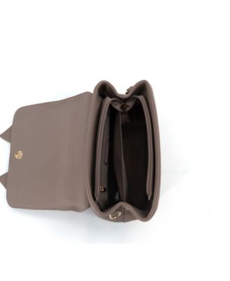 Noble Cross-Bow Embossed Small Satchel Bag