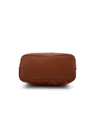 Velvet Bow Knot Medium Satchel Bag