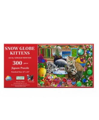 Snow globe Kittens 300 piece Jigsaw Puzzle for Adults Christmas