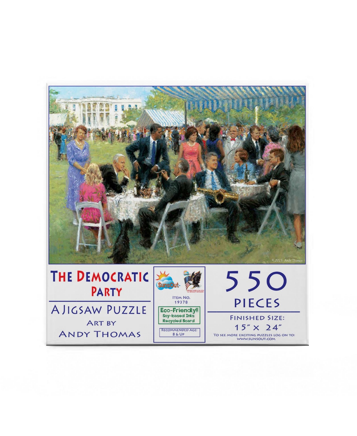 SunsOut The Democratic Party 550 piece Jigsaw Puzzle for Adults