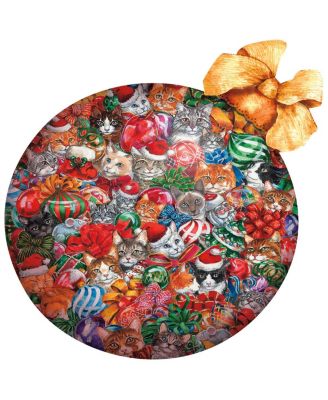 Cat Christmas ornament 750 piece Jigsaw Puzzle for Adults Special Shape Christmas