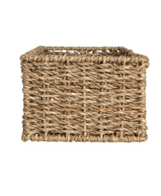 Handwoven Paper Rope Rectangular Storage Basket