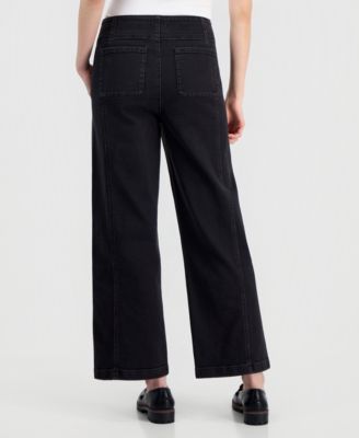 Petite High-Rise Wide-Leg Jeans
