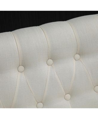 Armless Loveseat w/Button Tufted Design for Living Room,