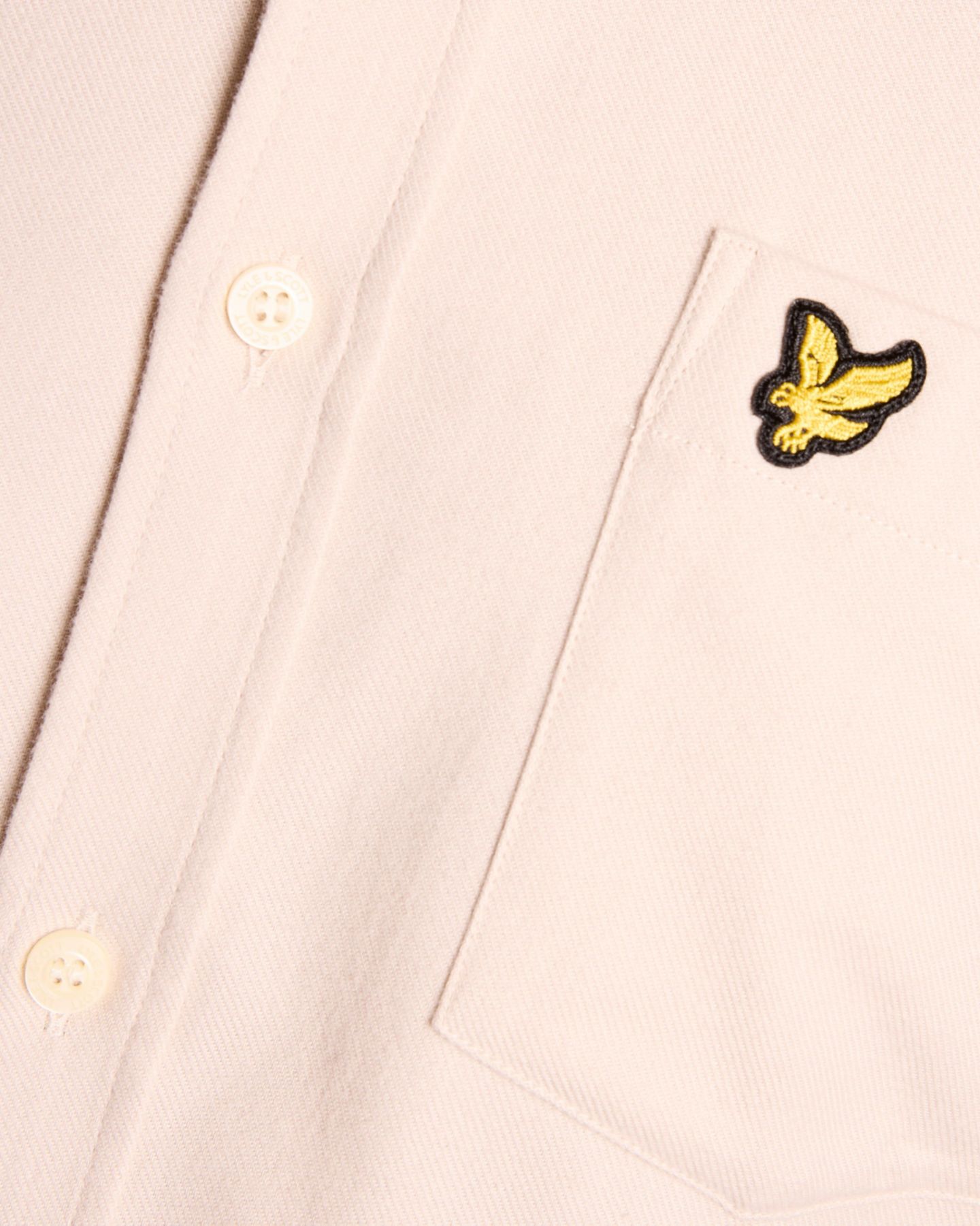 Мужская рубашка Lyle & Scott Long Sleeve Flannel, цвет: Putty — фото 3