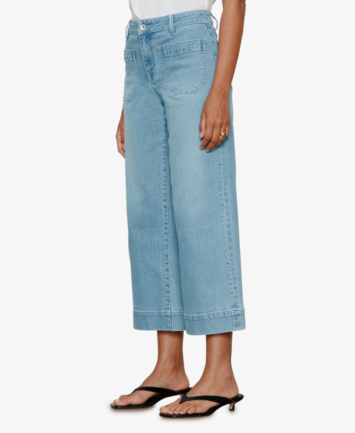 Sanctuary Women's The Marine Comfort-Stretch Wide-Leg Jeans