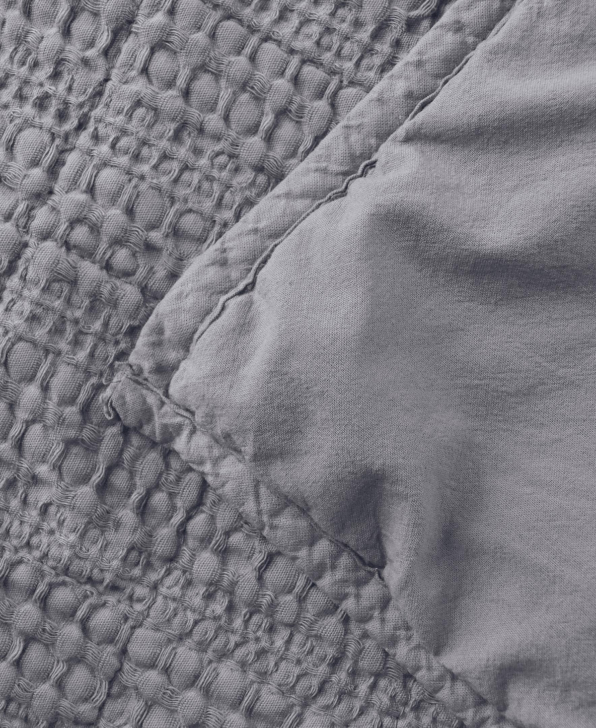 Linery & Co. 3-Pc. 100% Cotton Honeycomb Waffle Garment Washed Quilt Set