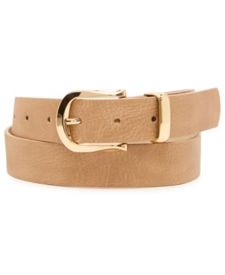 Women's Square and Wave Keeper Buckle 2-Pc Textured Belt