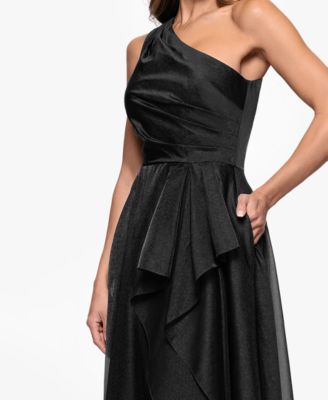 Petite One Shoulder A-Line Long Dress