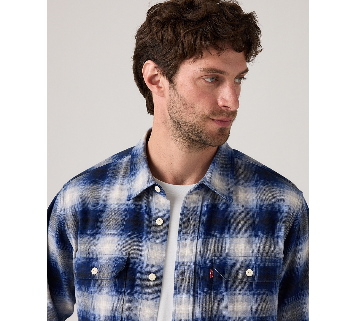 Levi's Men's Relaxed Fit Long Sleeve Button Front Worker Shirt