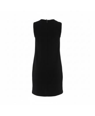  Women's Crepe Sleeveless Shift Dress