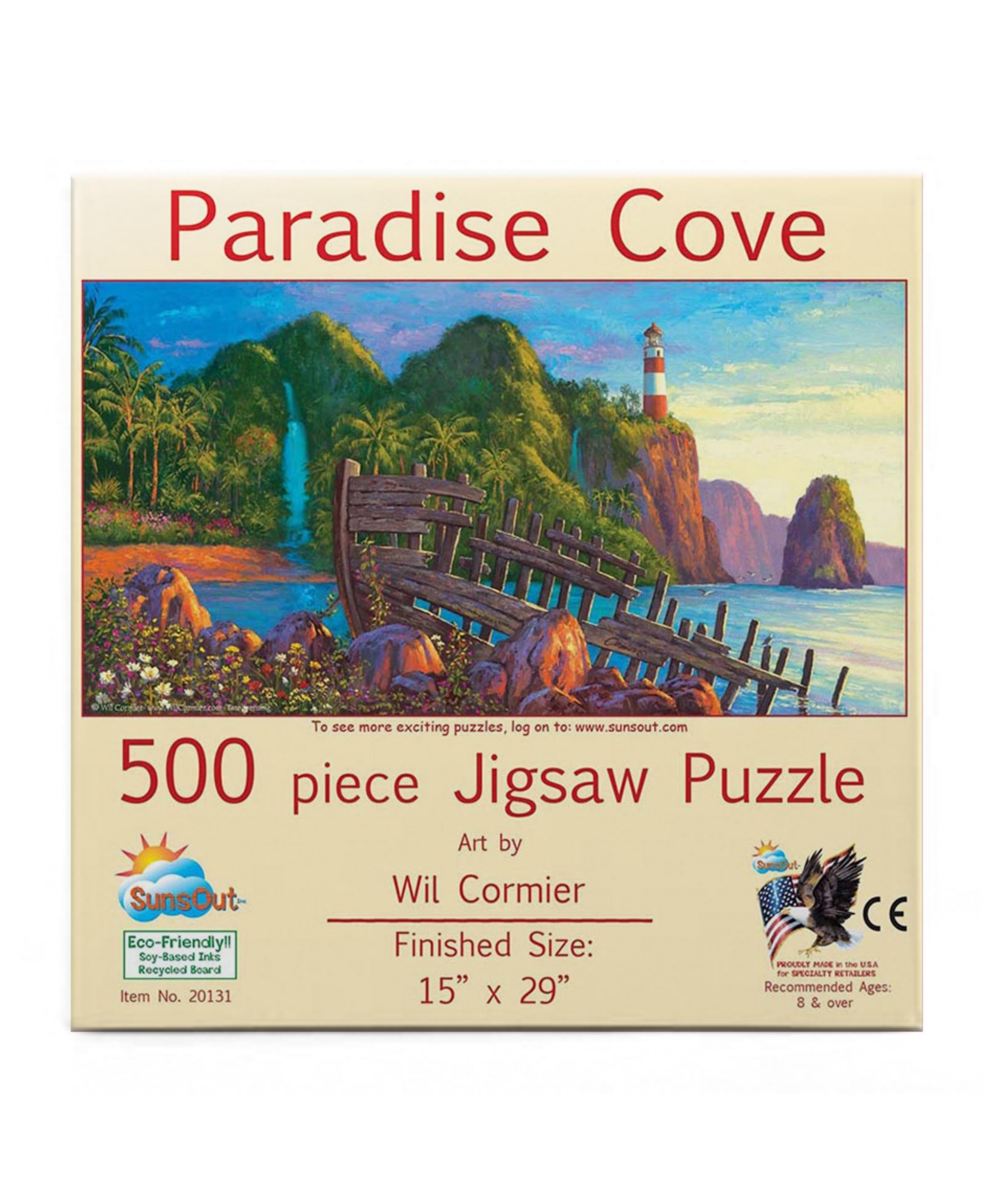 SunsOut Paradise Cove 500 piece Jigsaw Puzzle for Adults