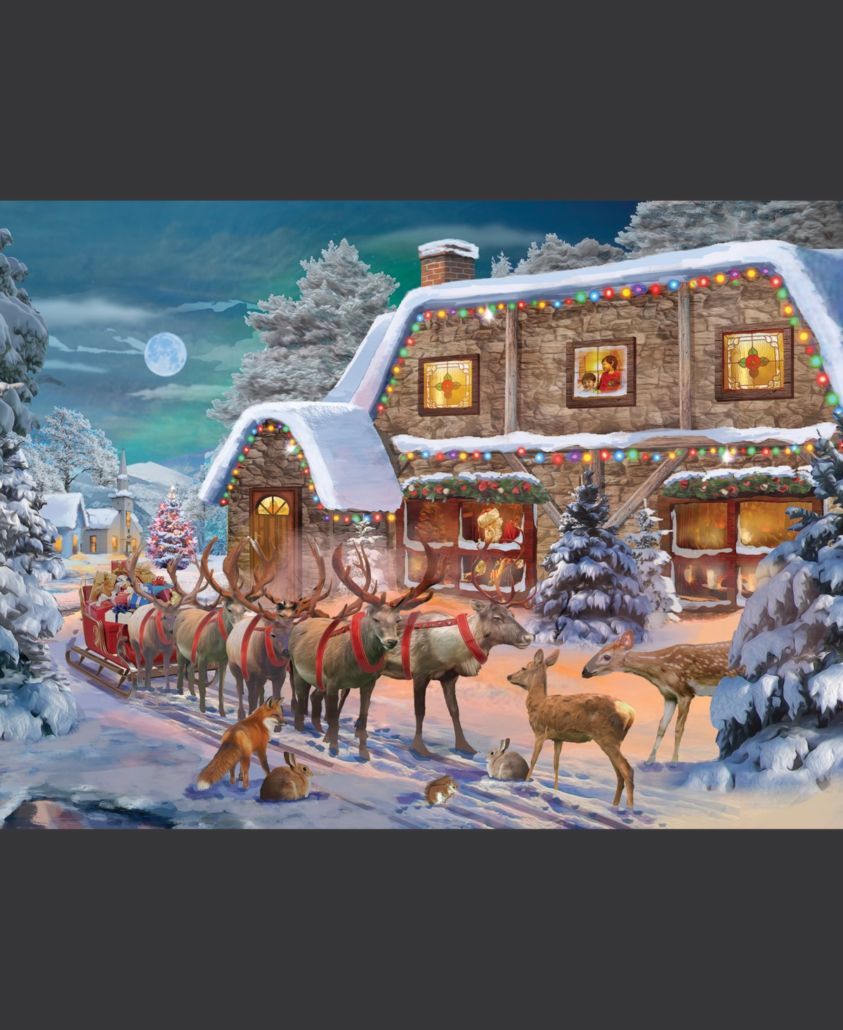 SunsOut Christmas Magic 1000 piece Jigsaw Puzzle for Adults