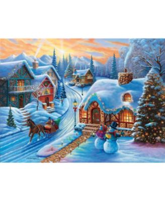 Sunset Christmas Village 500 piece Jigsaw Puzzle for Adults