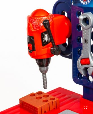 Spider-Man Tool Bench Playset with Take Apart Car, 55 Pieces