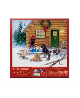 Christmas at The Cabin 550 piece Jigsaw Puzzle for Adults Christmas