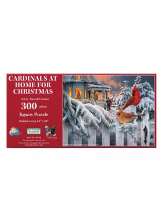 Cardinals at home for Christmas 300 piece Jigsaw Puzzle for Adults Christmas