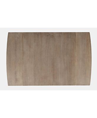 Eastern Tides Coastal Wire-Brushed Wood Three Piece Upholstered Dining Set