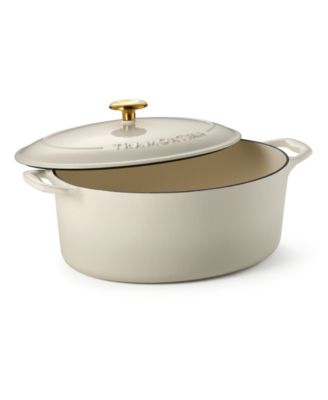 Cast Iron 7-Quart Oval Dutch Oven Pot with Lid