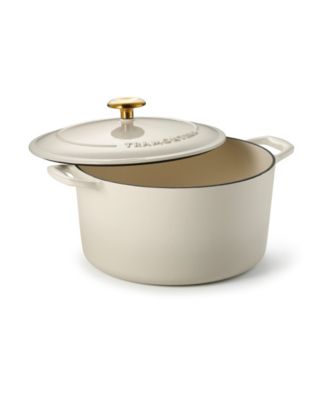 Cast Iron 6.5-Quart Round Dutch Oven Pot with Lid