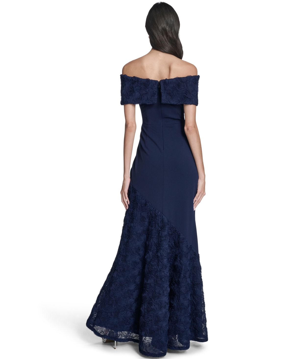 Eliza J Women's Off-The-Shoulder Side Tuck Gown