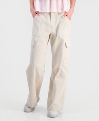 Juniors' Wide-Leg Cargo Pants