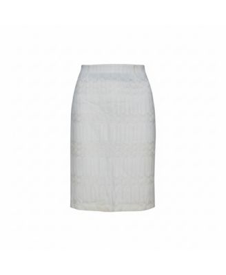 Women's Cream Lace Mini Skirt