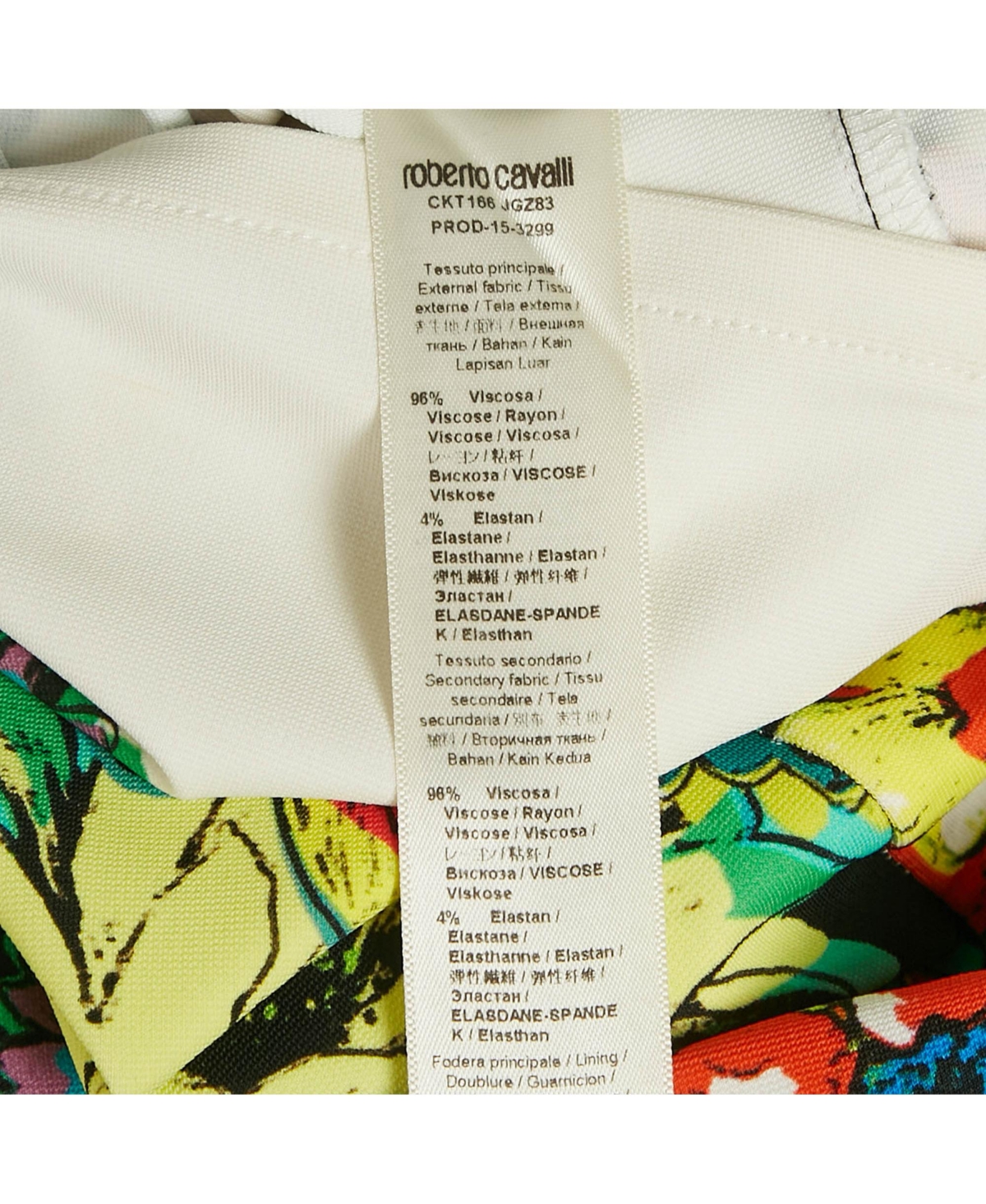 Pre-Owned Roberto Cavalli Women's Black Floral Print Jersey Mini Dress