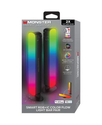 Monster RGB+IC Color Flow Smart Light Bar Pair – 2 Pack - Macy's