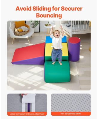 Foam Climbing Blocks Set 5-Piece Indoor Toddler Playset