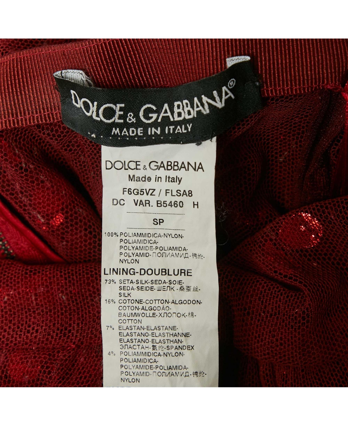 Pre-Owned Dolce & Gabbana Red Sequin Tulle Halter Neck Jumpsuit