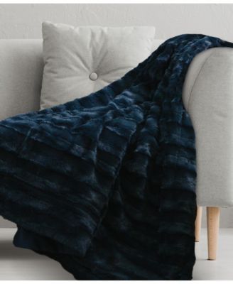 Ultra Soft Faux Fur to Microplush Reversible Cozy Warm Throw, 50" x 60"