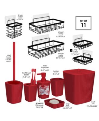 Complete Holiday Bathroom Decor & Accessory Set