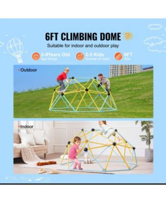 6FT Kids Climbing Dome 600 LB Capacity Indoor Outdoor