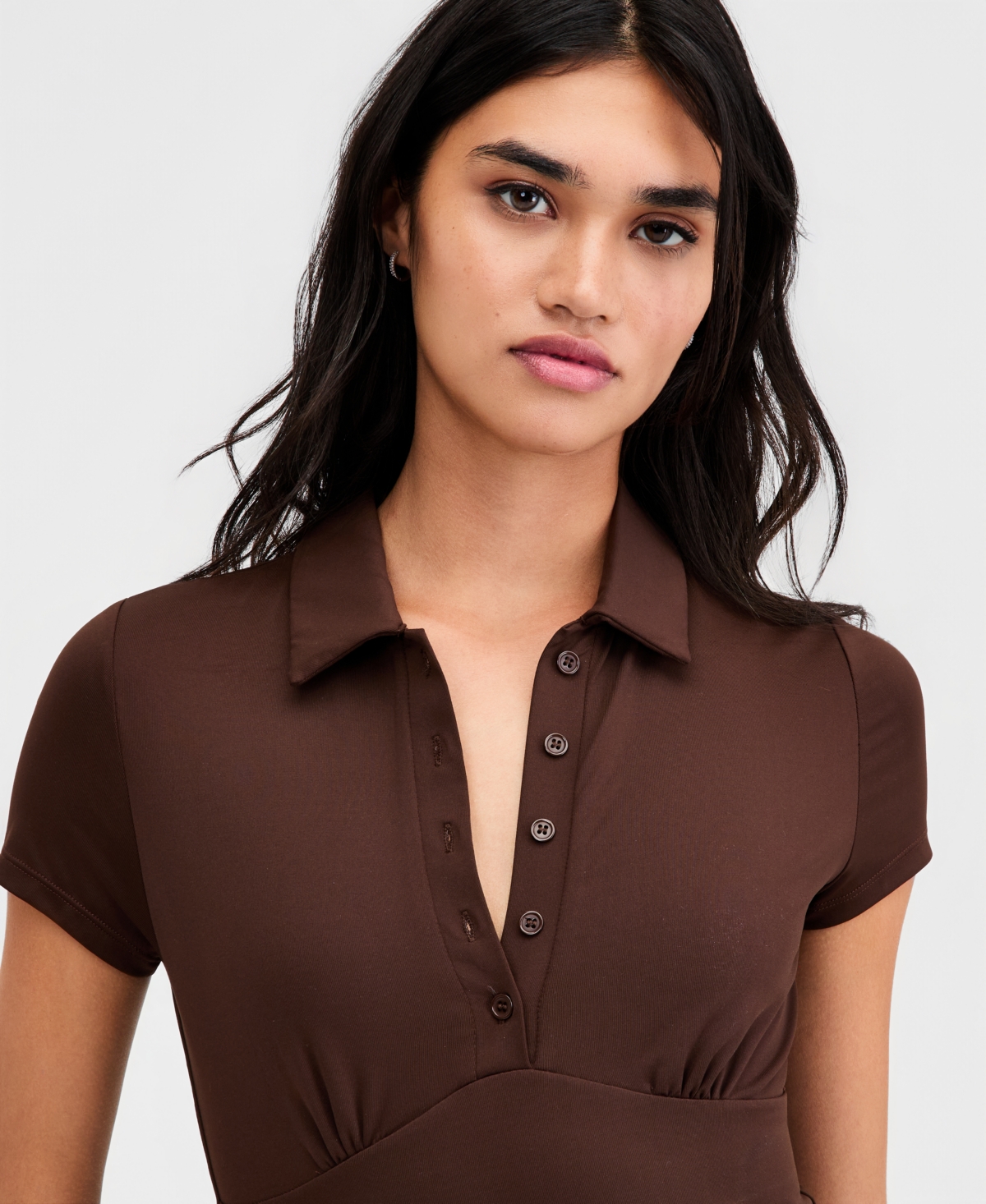 Bar Iii Women's Fitted Polo Shirt, Macy's Exclusive