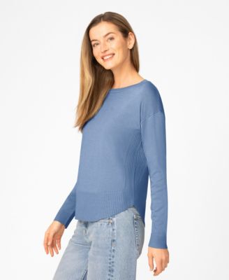 Women's Round Hem Pull-On Sweater