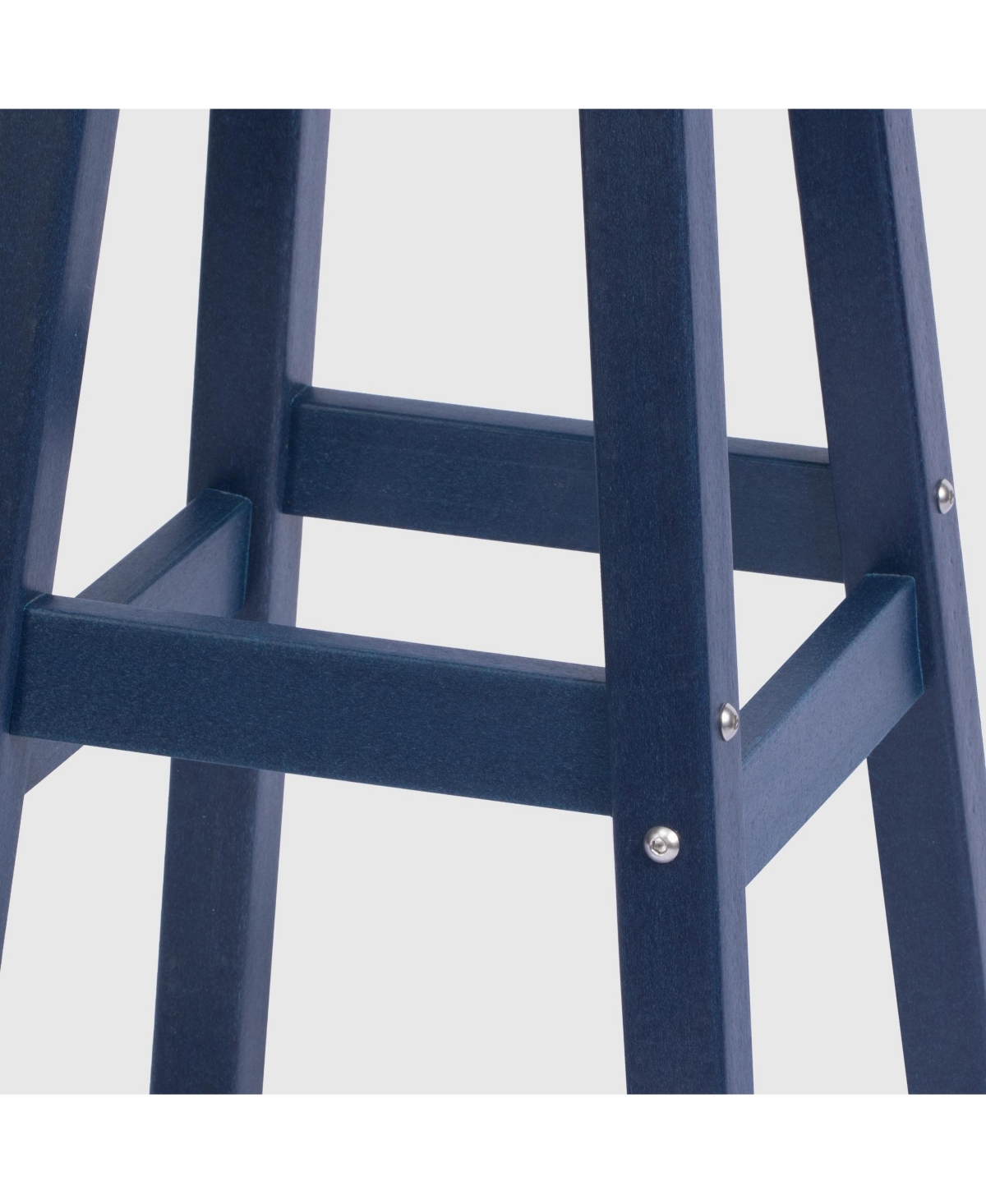 WestinTrends 29" Hdpe Outdoor Patio Square Backless Bar Stool