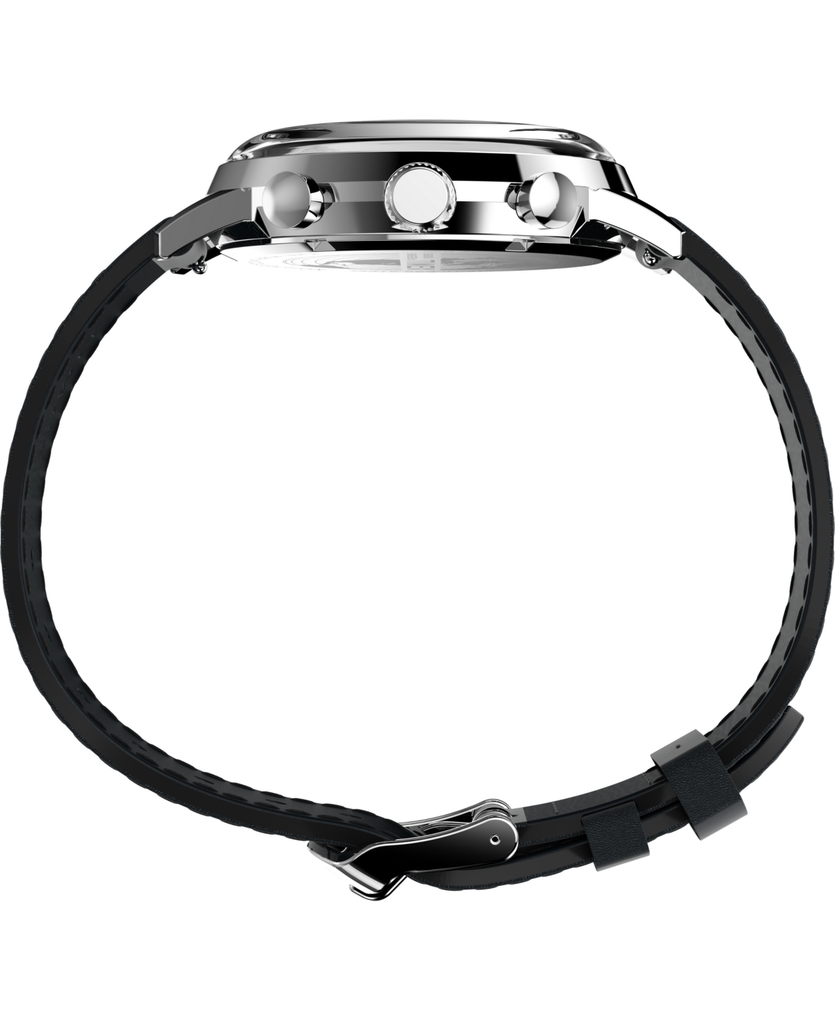 Timex Men's Chronograph Black Leather Watch, 40mm