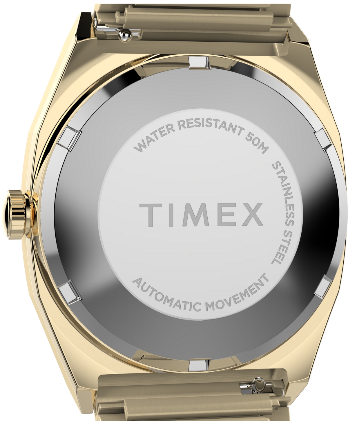 Timex Men's Automatic Gold-Tone Stainless Steel Watch, 34mm