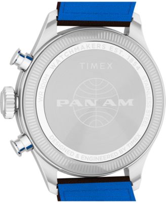 Men's Chronograph Brown Leather Watch, 41mm