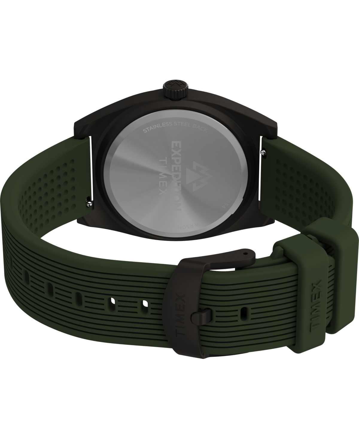 Timex Men's Quartz Analog Green Silicone Watch, 39mm