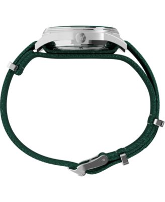 Men's Mechanical Automatic Green Fabric Watch, 38mm