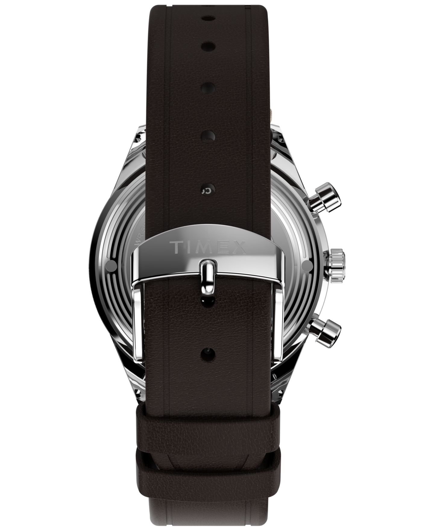 Мужские часы Timex Chronograph Brown Leather Watch, 40mm — фото 3