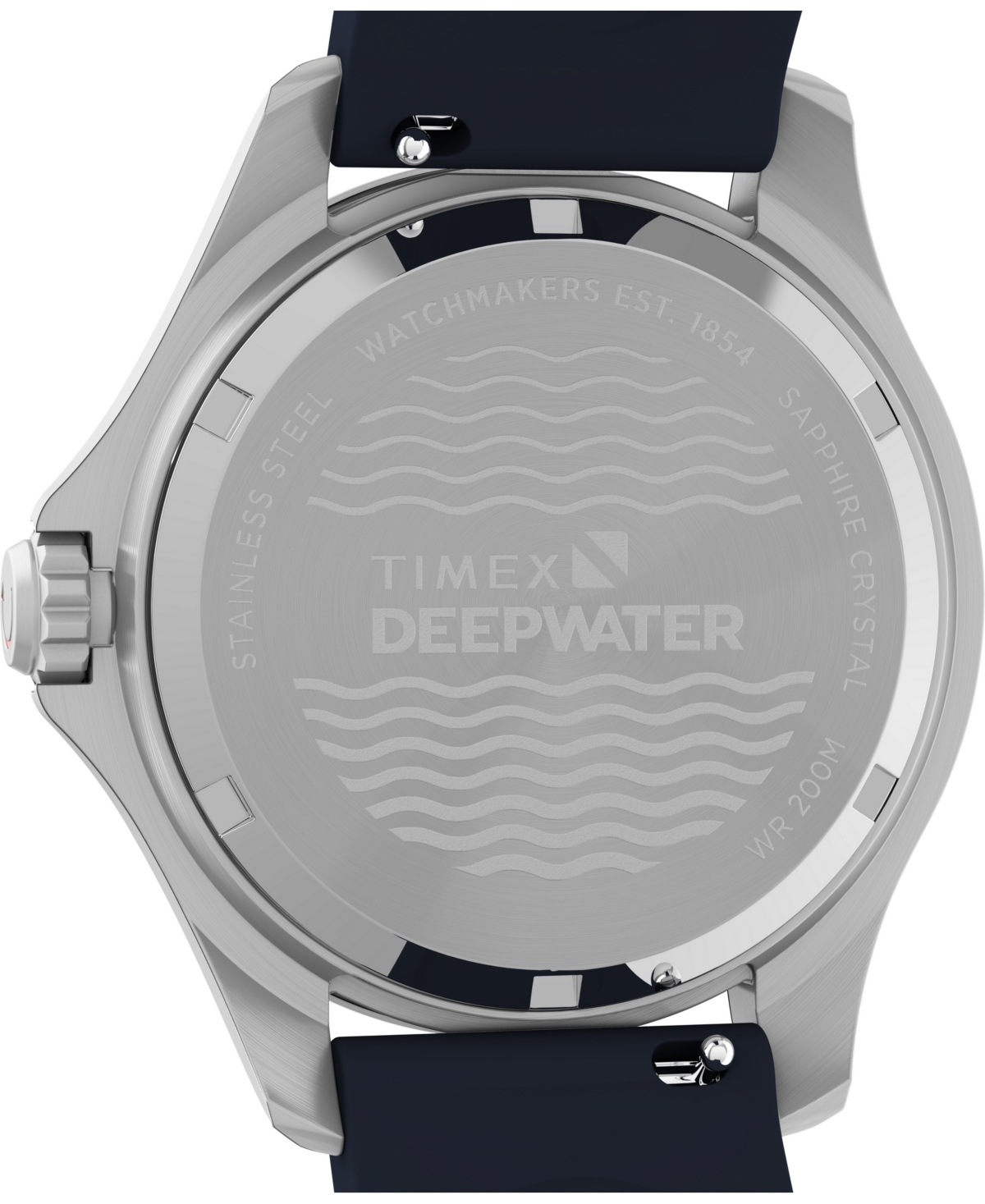 Timex Unisex Quartz Analog Blue Hnbr Rubber Watch, 38mm In Blue